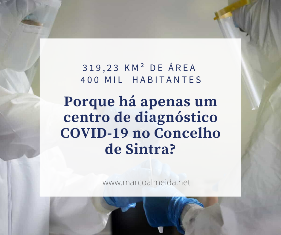 Porque há apenas um centro de diagnóstico COVID-19 no Concelho de Sintra?